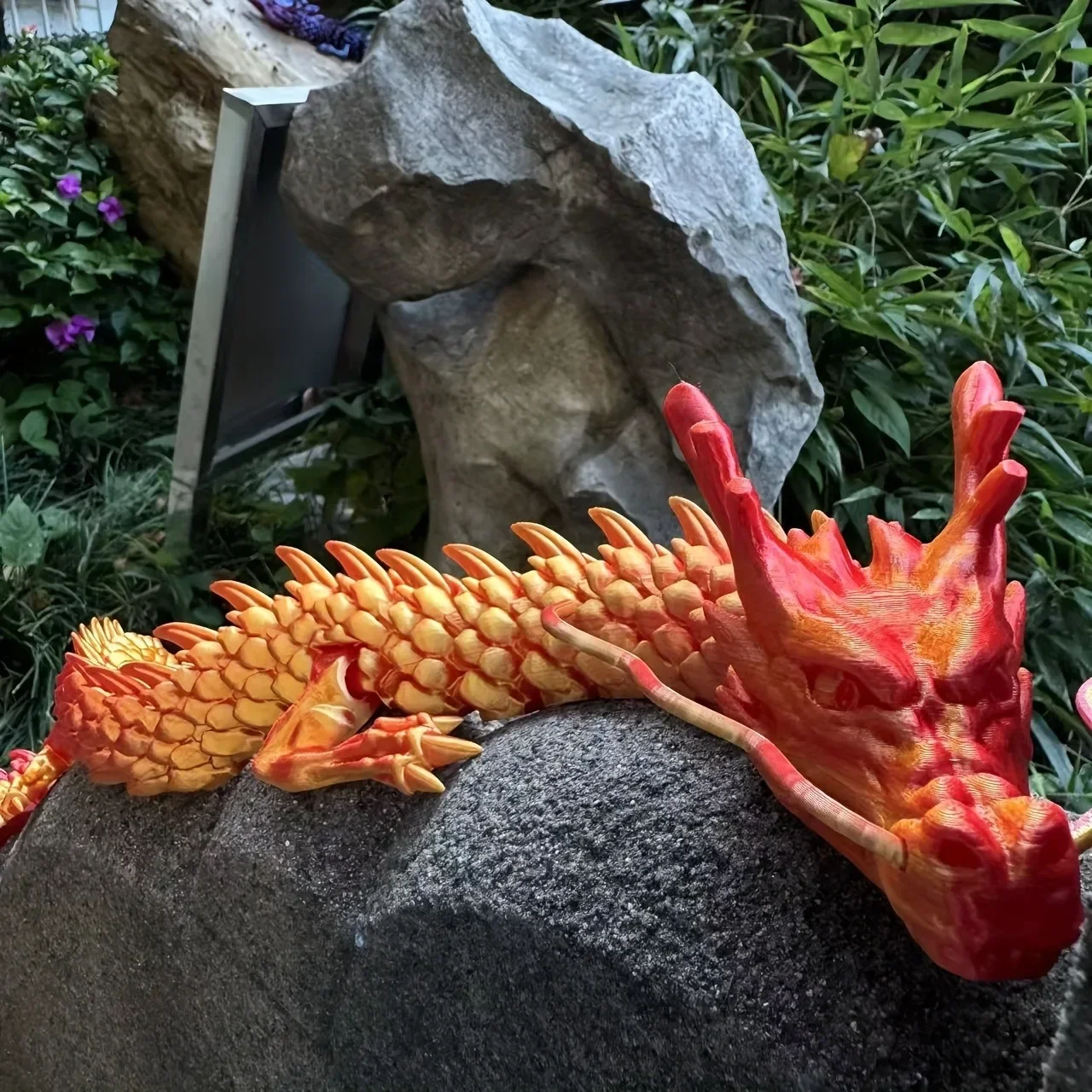 Plant Aquarium Pot - Figurine de dragon chinois imprimée en