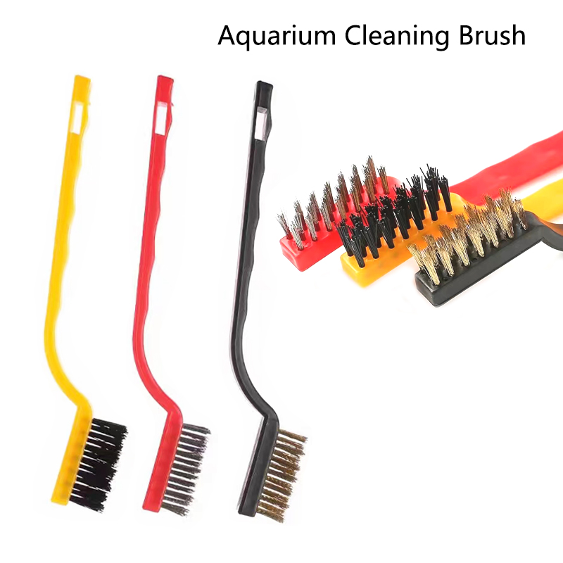Planted Aquarium Cleaning - Brosse en fil d'acier pour aquarium,