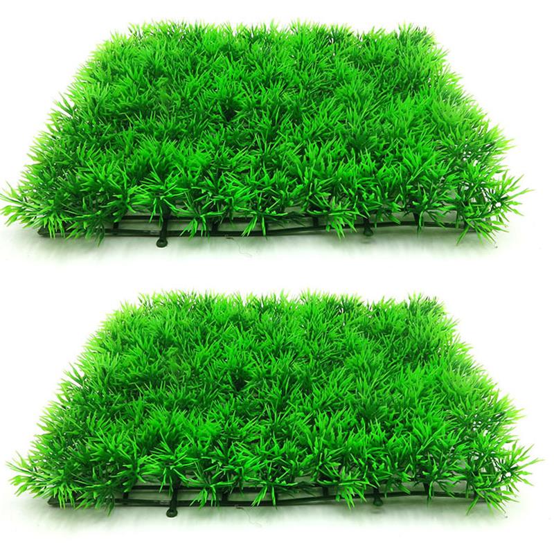 Aquarium Plants Live - Plante d'herbe verte artificielle, gazon aquatique,