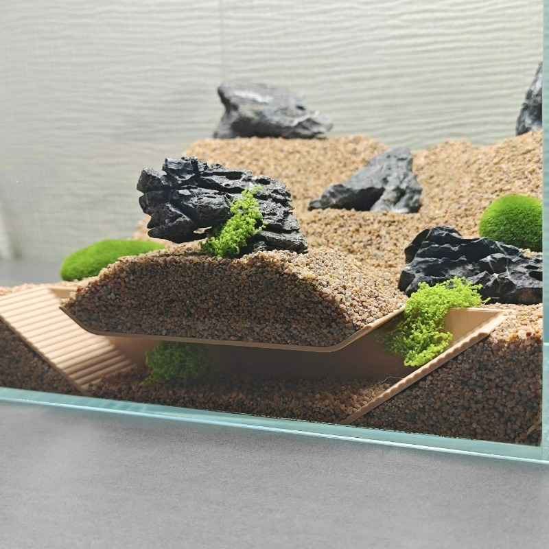 Aquarium Driftwood - Abri pour cachettes d'aquarium, tunnel étagé