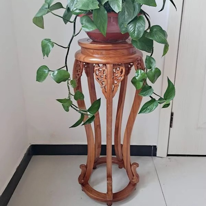 Plant Aquarium Pot - Support pour plantes en bois massif,
