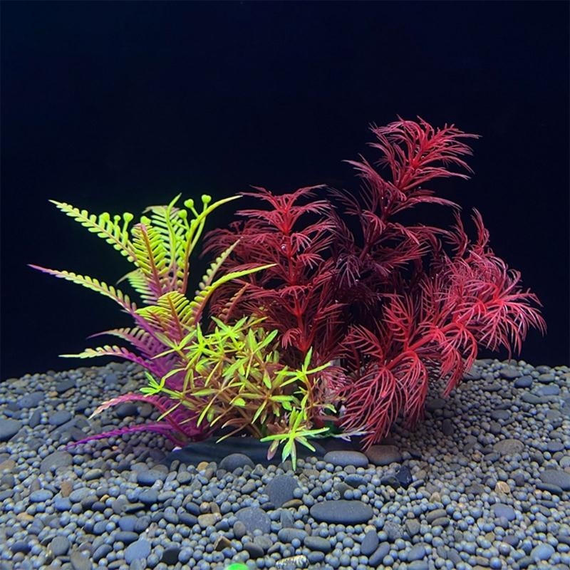 Live Plant Aquarium - Décoration d'aquarium artificielle plante poisson décoration