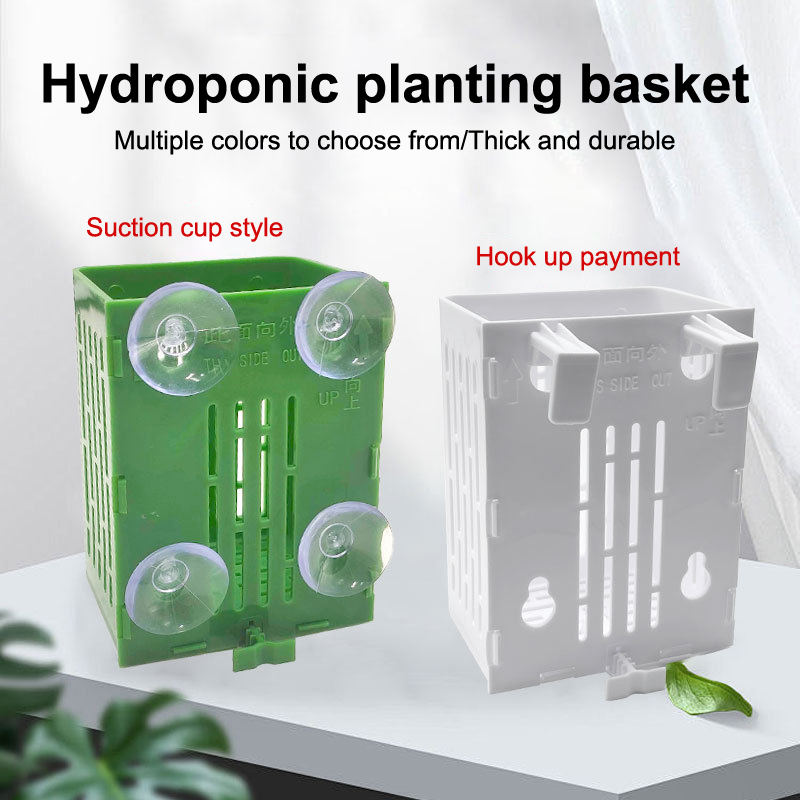 Aquarium Plant Holder - Porte-plante d'aquarium en plastique avec ventouse,