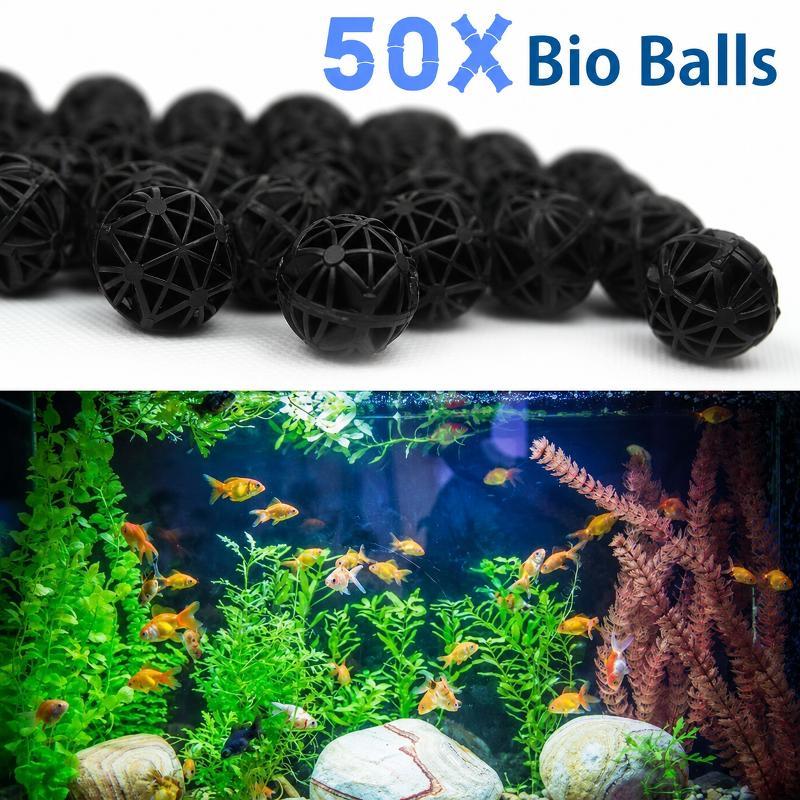 Planted Aquarium Cleaning - 50 pièces de boules filtrantes biologiques