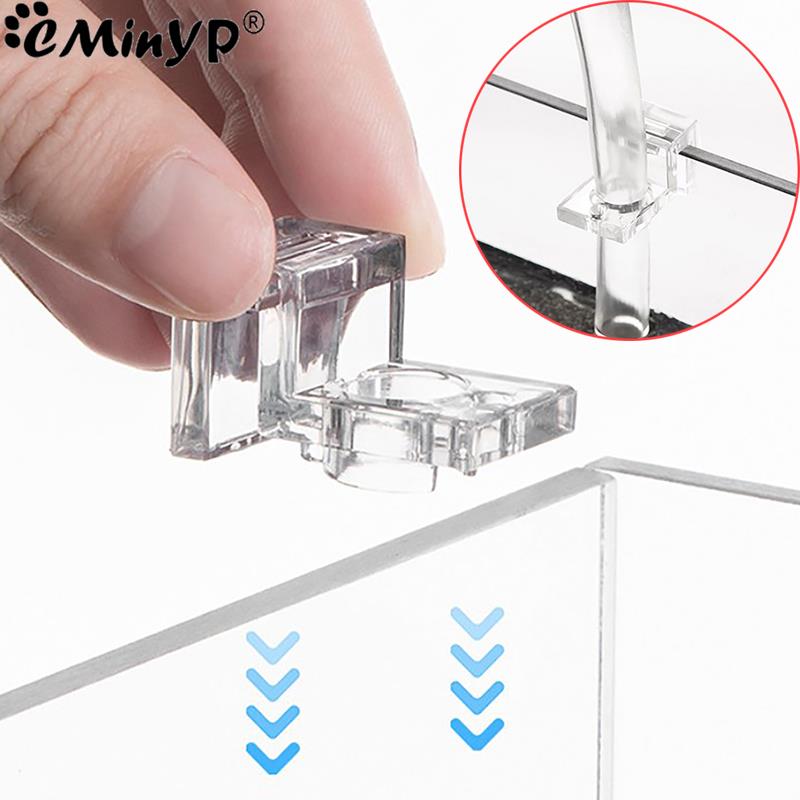 Aquarium Plant Holder - Clips acryliques pour Aquarium, 4 pièces,
