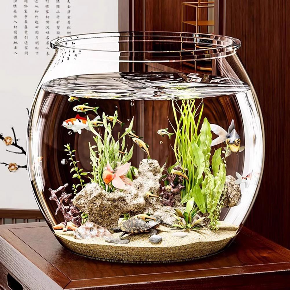 Plant Aquarium Pot - Bol à poisson rond en plastique