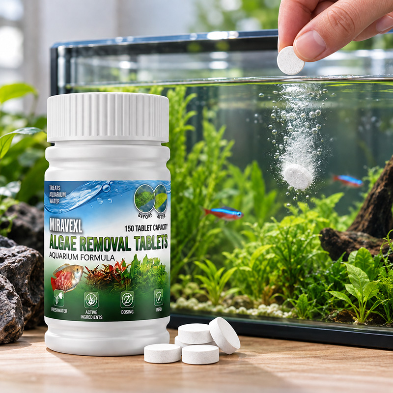 Planted Aquarium Cleaning - MIRAVEXL 150 comprimés, éliminateur d'algues pour