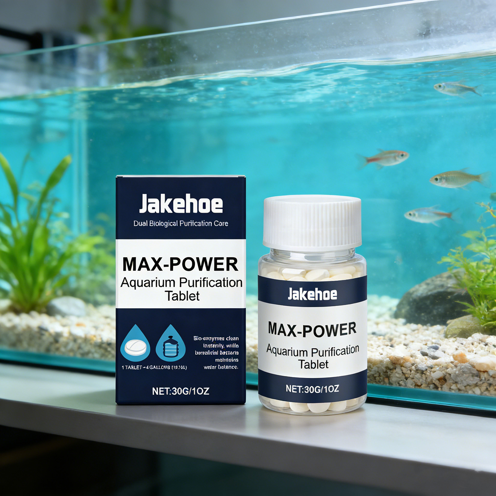 Planted Aquarium Algae Control - Comprimés anti-algues pour aquarium, eau verte