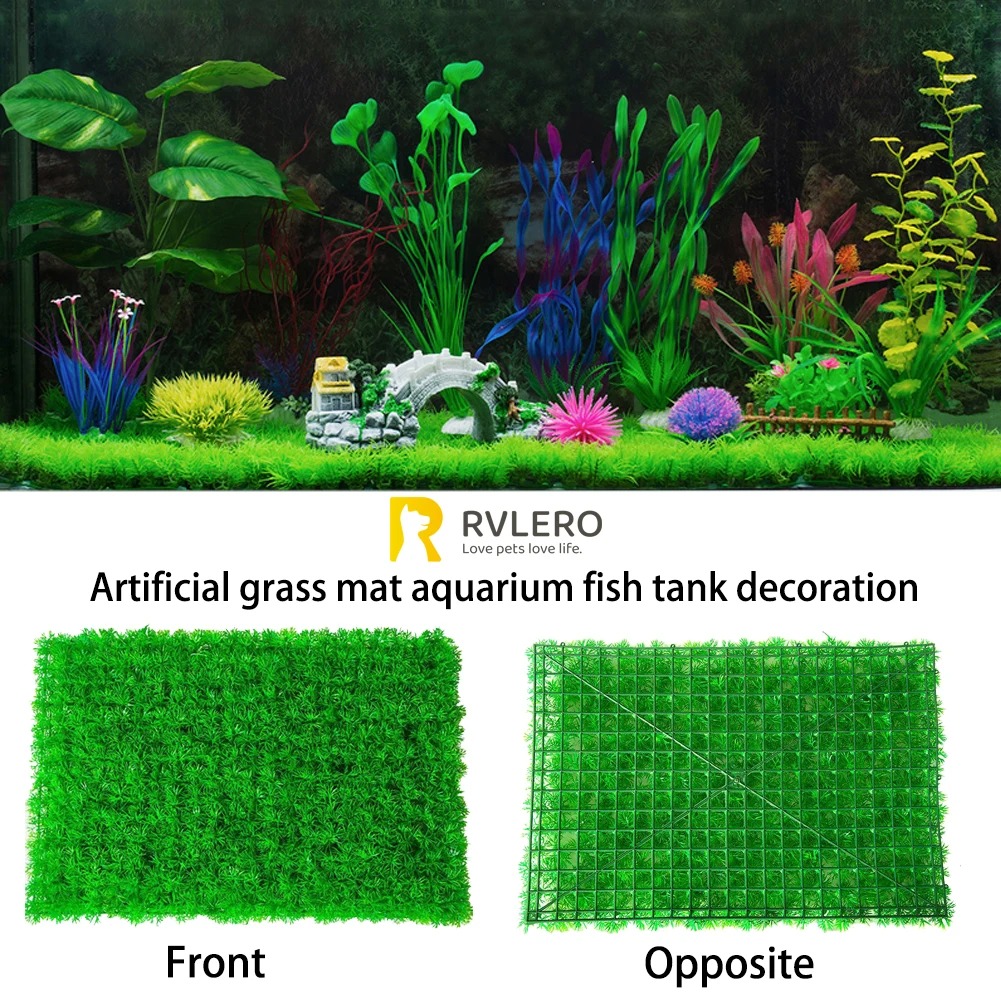 Aquarium Moss - Pelouse Artificielle en Forme de Poisson