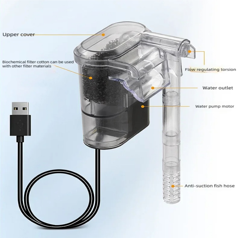 Mini filtre USB suspendu pour  - Planted Aquarium Cleaning avis et prix
