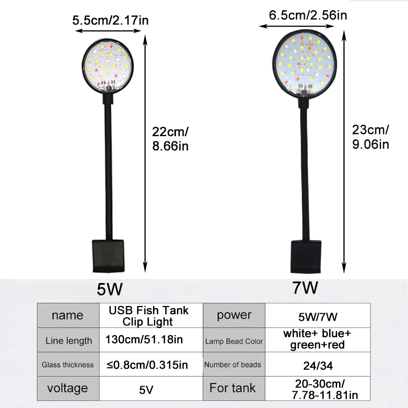 USB Aquarium lampe à LED Aquar - Aquarium Plant Light avis et prix